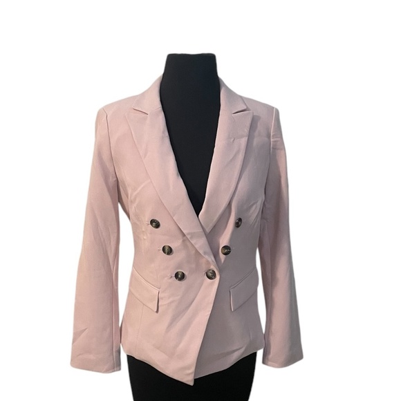 White House Black Market Jackets & Blazers - NWT‎ White House Black Market Women's Bush Pink Double Breasted  Blazer, Size 4P